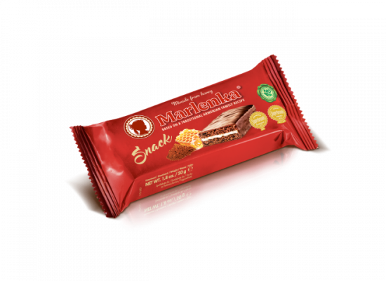 Marlenka® snack medový s kakaem 50 g - balení 20 ks